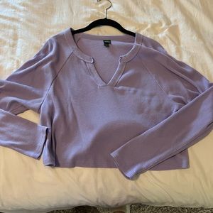 Purple cropped tshirt
